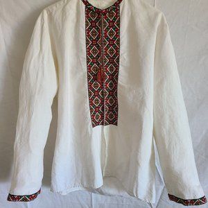 Vintage Ukrainian Traditional Vyshyvanka Handmade Embroidered